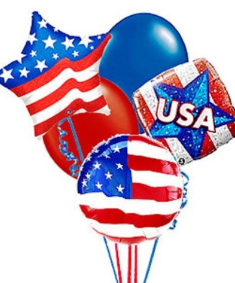 Patriotic Balloon Bouquet