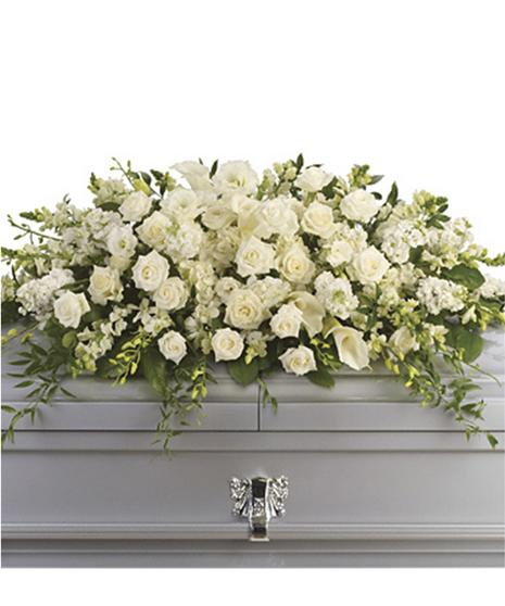 Purity and Peace Full Casket Spray