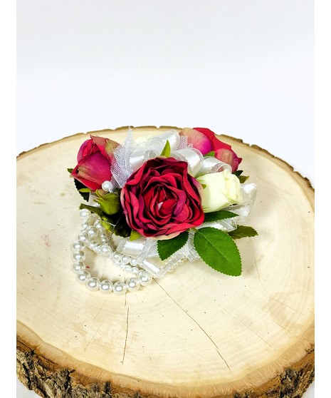 yellow silk ranunculus corsage