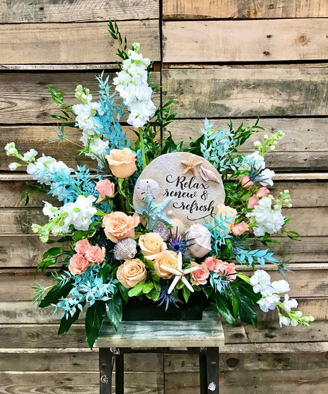 RELAX, RENEW ARRANGEMENT (w/GARDEN STONE)