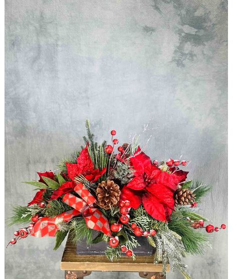 Popping Poinsettias (Silk)