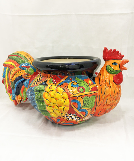 Talavera Rooster Planter
