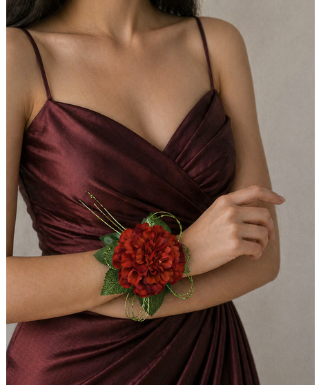 Rust & Burnt Orange Corsages (Silk)