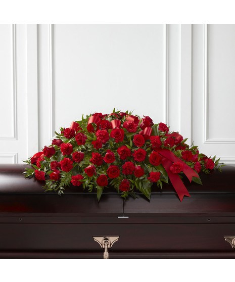 Tribute of Life Half Casket Spray