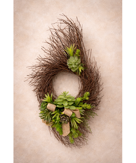 Succulent  Wreath (Silk)