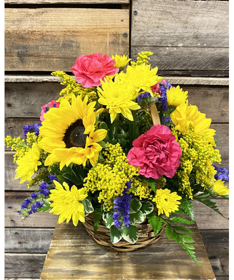 Sunflower Basket