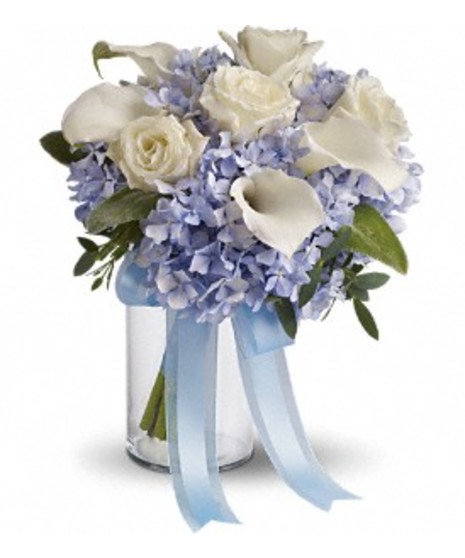 In Love With Blue Bridal Bouquet