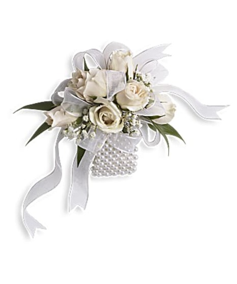 Whispering White Corsage