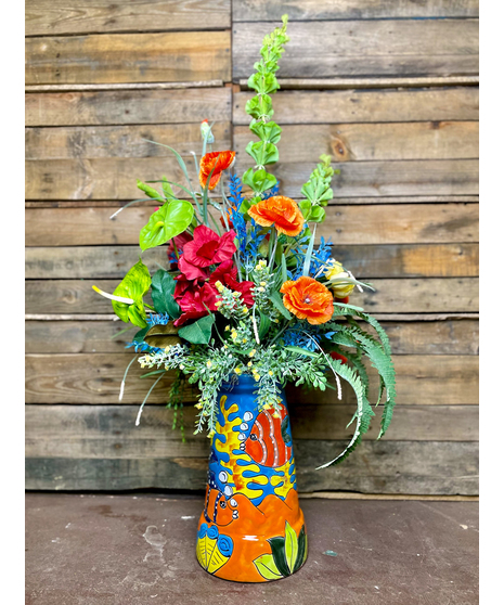 TALAVERA FISH VASE (SILK)