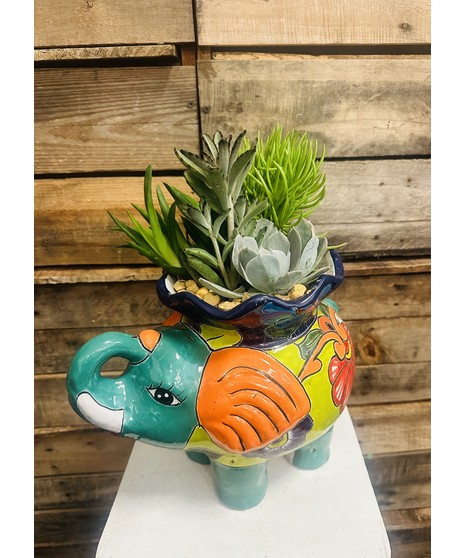 TALAVERA ELEPHANT (PLANTER)