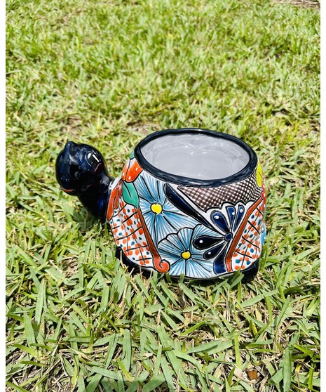 TALAVERA TURTLE PLANTER SMALL
