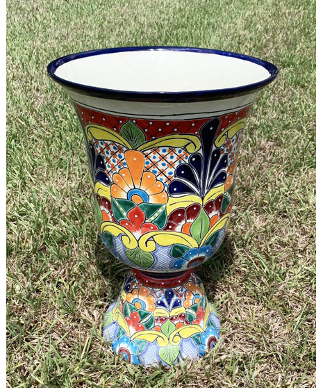 Talavera Colorful Pedestal Cup