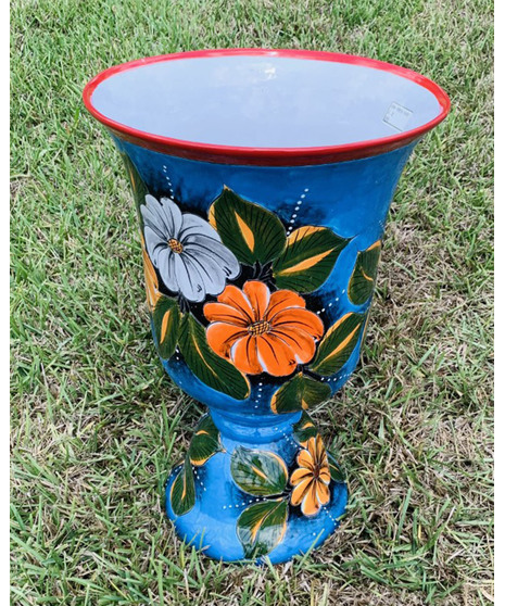 Talavera Colorful Pedestal Cup