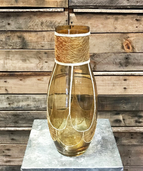 Golden Leaf Vase