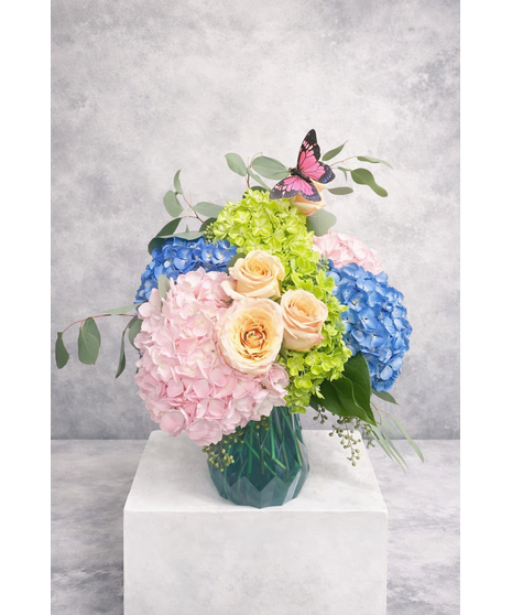 Vase of Hydrangea