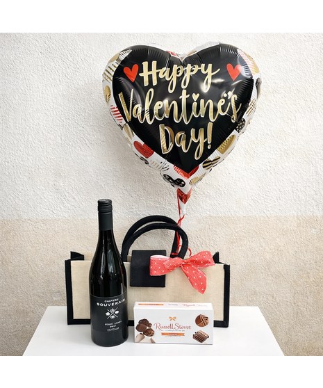 Wine & Chocolate Bundle- W/Balloon