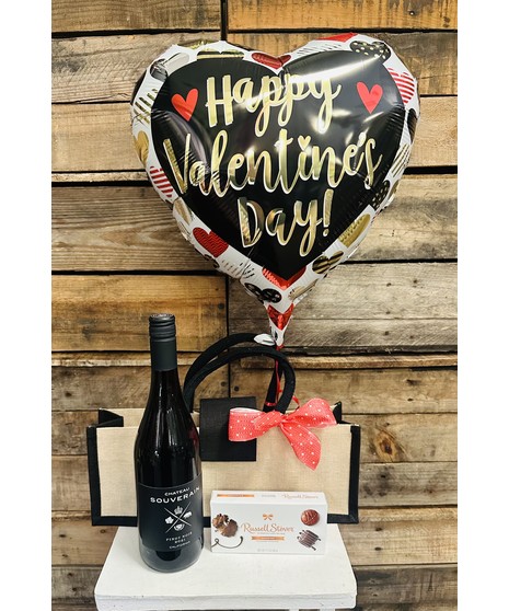 Wine & Chocolate Bundle- W/Balloon