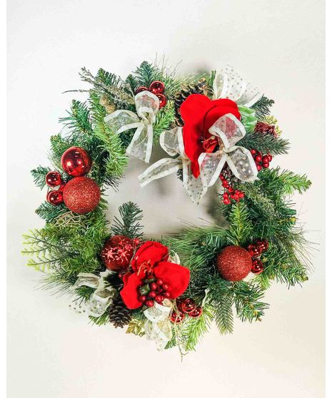 Christmas Delight Wreath (Silk)