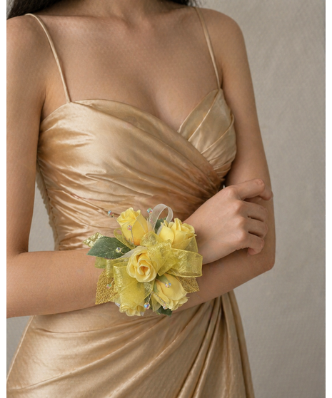 Yellow Wrist Corsage (Silk)