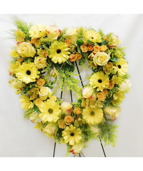 Yellow Open Heart