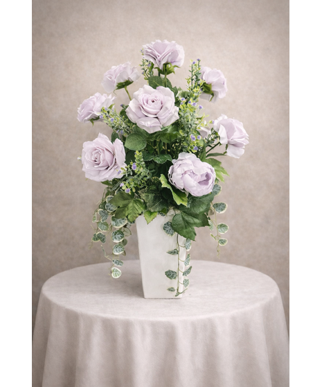 LUSCIOUS LAVENDER SILK ROSES