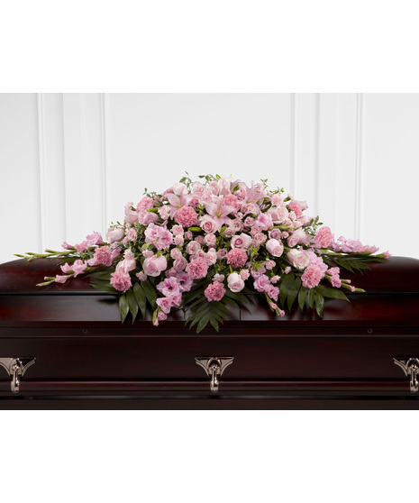Sweetly Rest Full Casket Spray