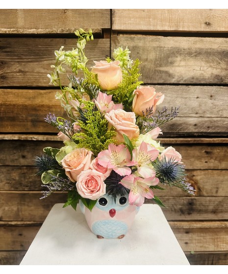 SPRINGTIME OWL BOUQUET
