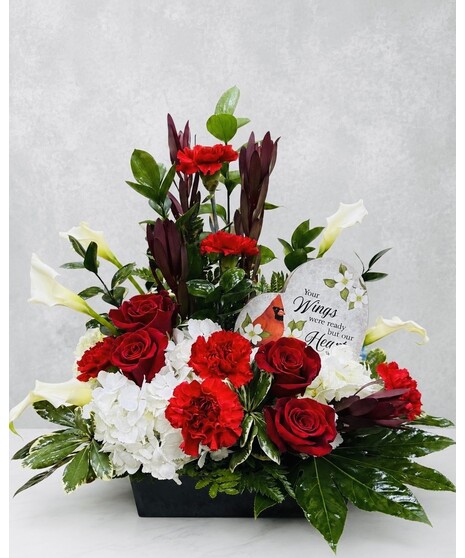 YOUR HEART CARDINAL ARRANGEMENT